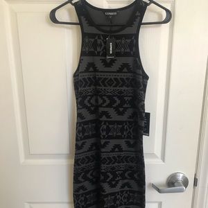 Racerback Bodycon-like Aztec Dress
